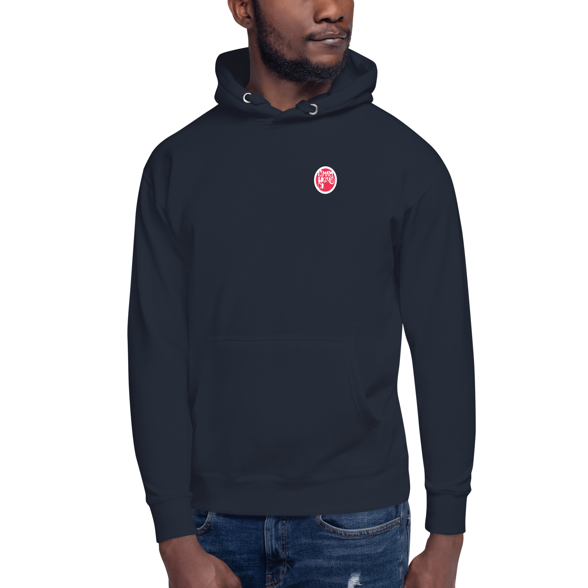 Sudadera algodón capucha color azul marino - Bituquibaquilinbin - Vista frontal