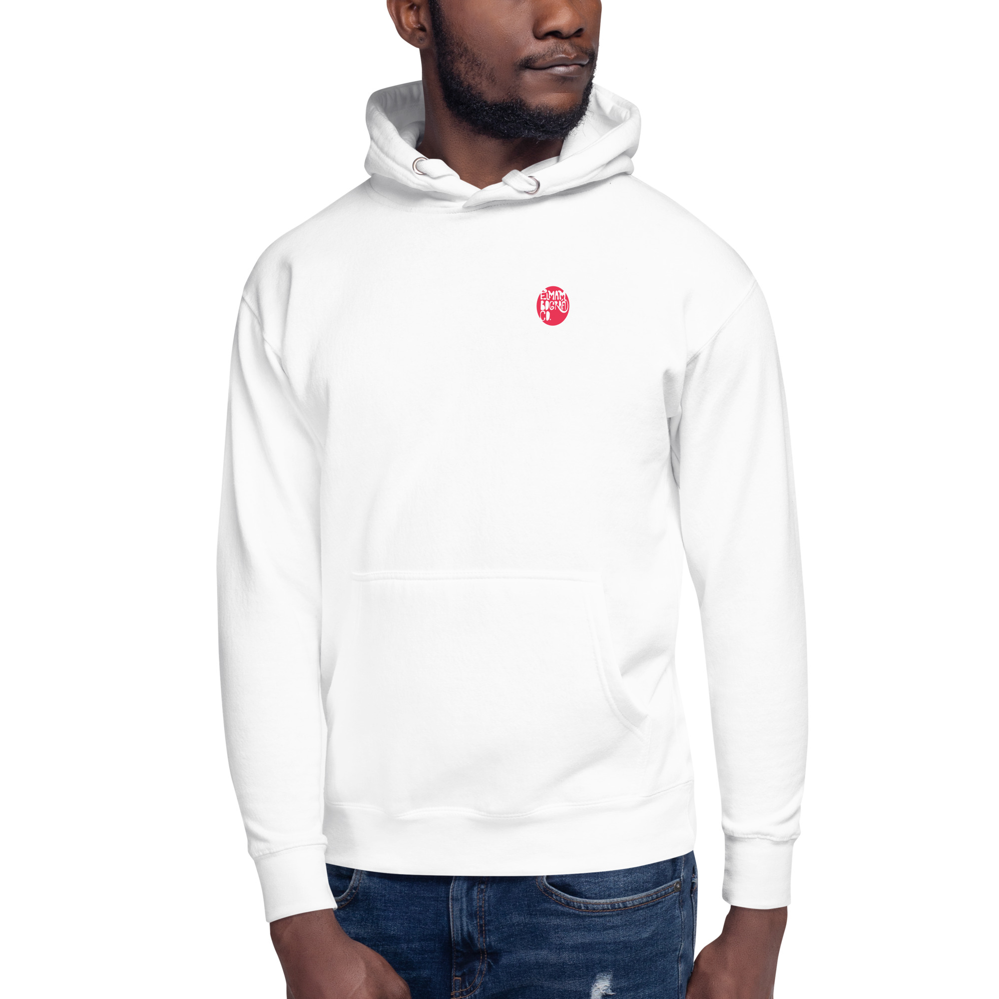 Sudadera algodón capucha color blanco - Juega Eduardo - Vista frontal