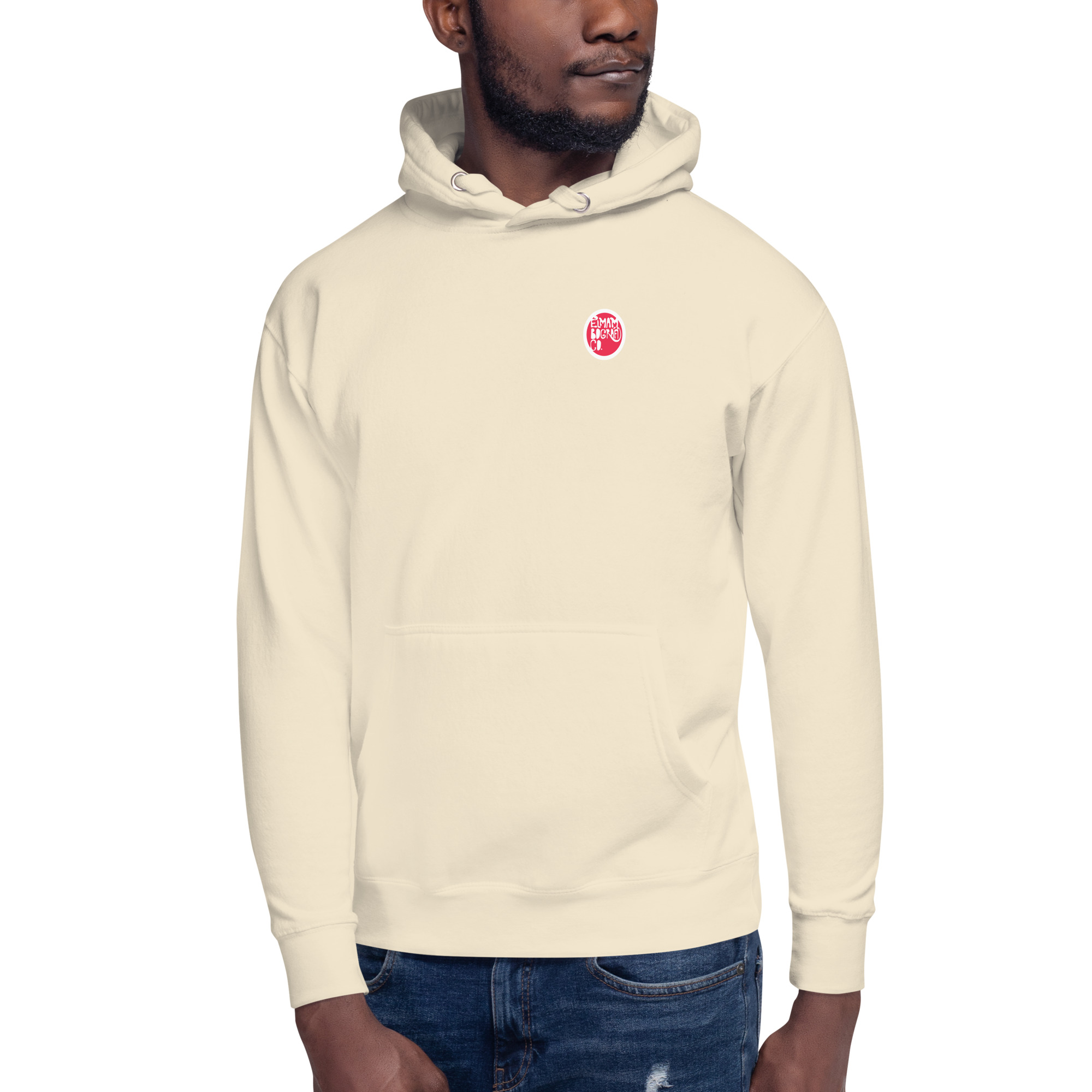Sudadera algodón capucha color bone - Bituquibaquilinbin - Vista frontal