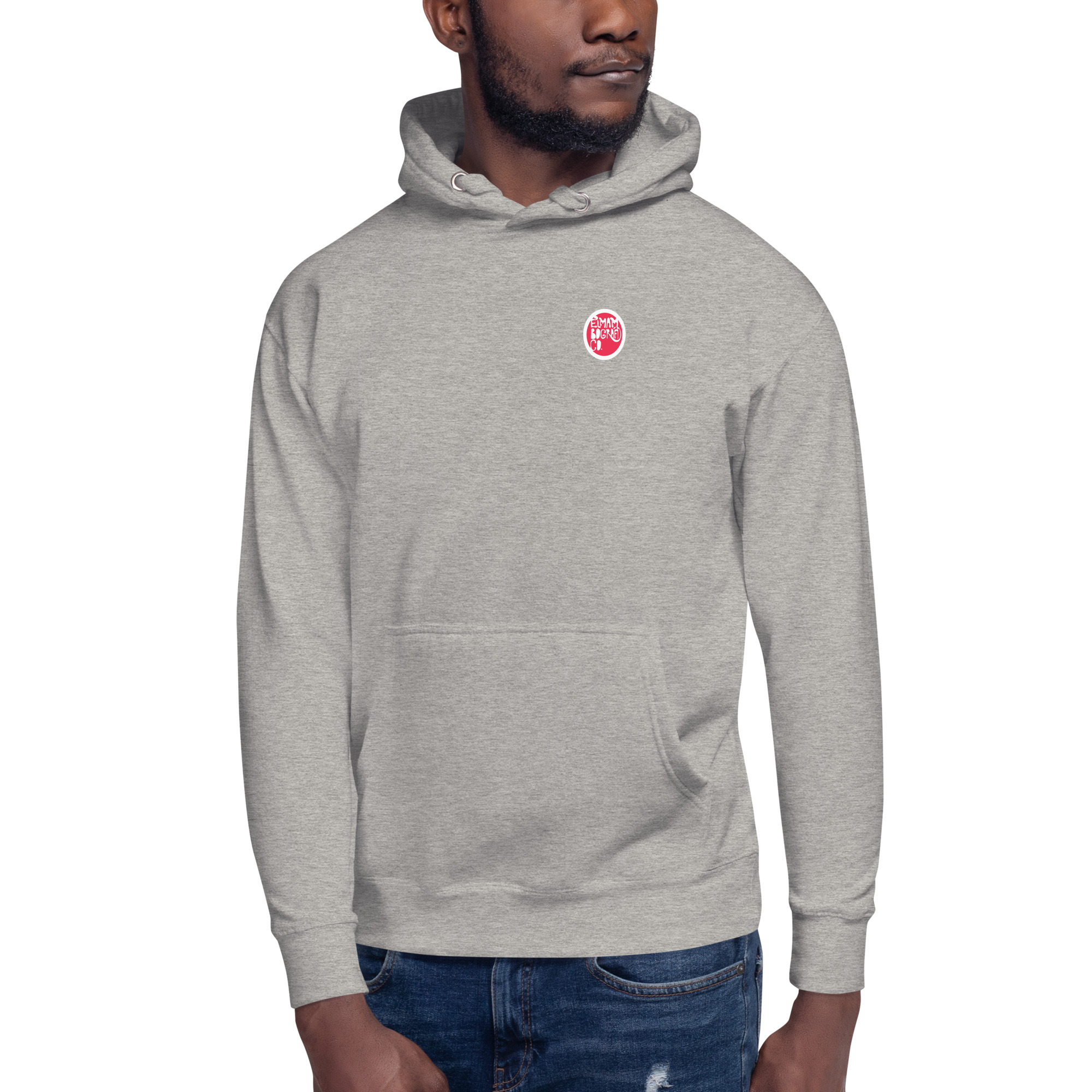 Sudadera algodón capucha color gris carbon - Lavacerebro - Vista frontal